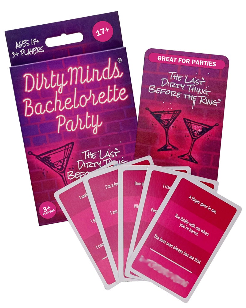 TDC Games Travel Dirty Minds Bachelorette Party Card Game, Ultimate Bachelorette Party Games, The Girl's Night Party Game - Image 1