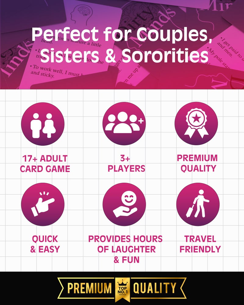 TDC Games Travel Dirty Minds Bachelorette Party Card Game, Ultimate Bachelorette Party Games, The Girl's Night Party Game - Image 5