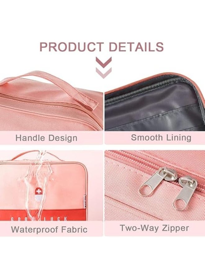 Generic 2 Size Empty First Aid Bags with Small Medical Pouch Insulated Survival Medicine Bag Portable Medication Travel Carrying Case for Car Home Camping Office Green - Image 4
