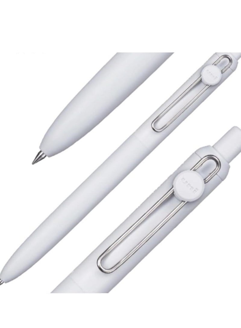 Uniball 4-Piece Zento Retractable Rollerball Pen 0.7mm Tip Blue Ink White Barrel - Image 5