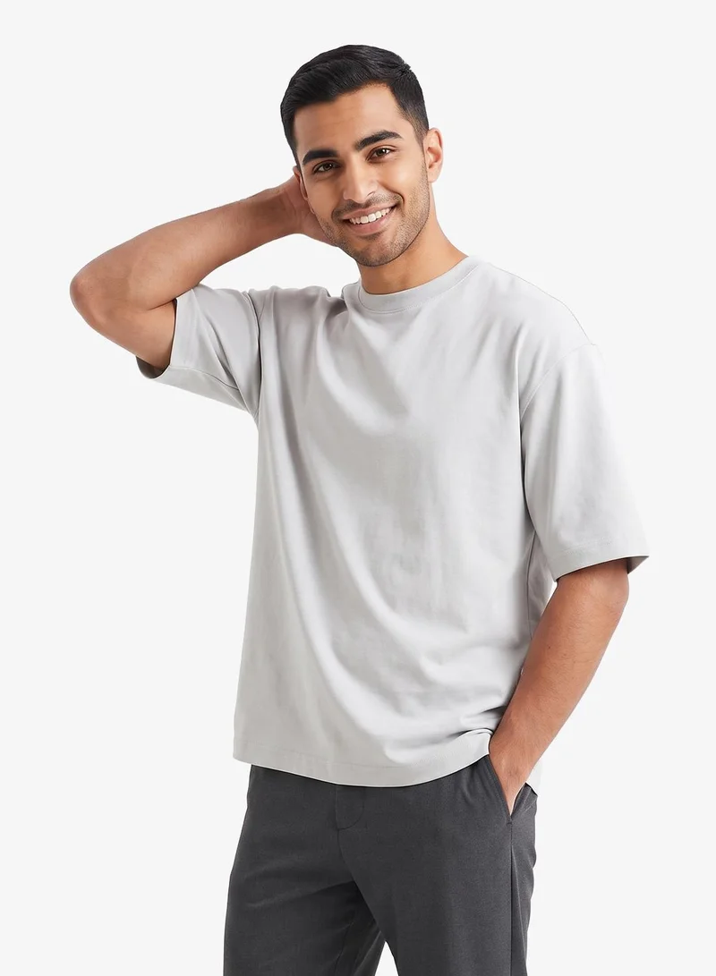 Back Print crew neck t-shirt