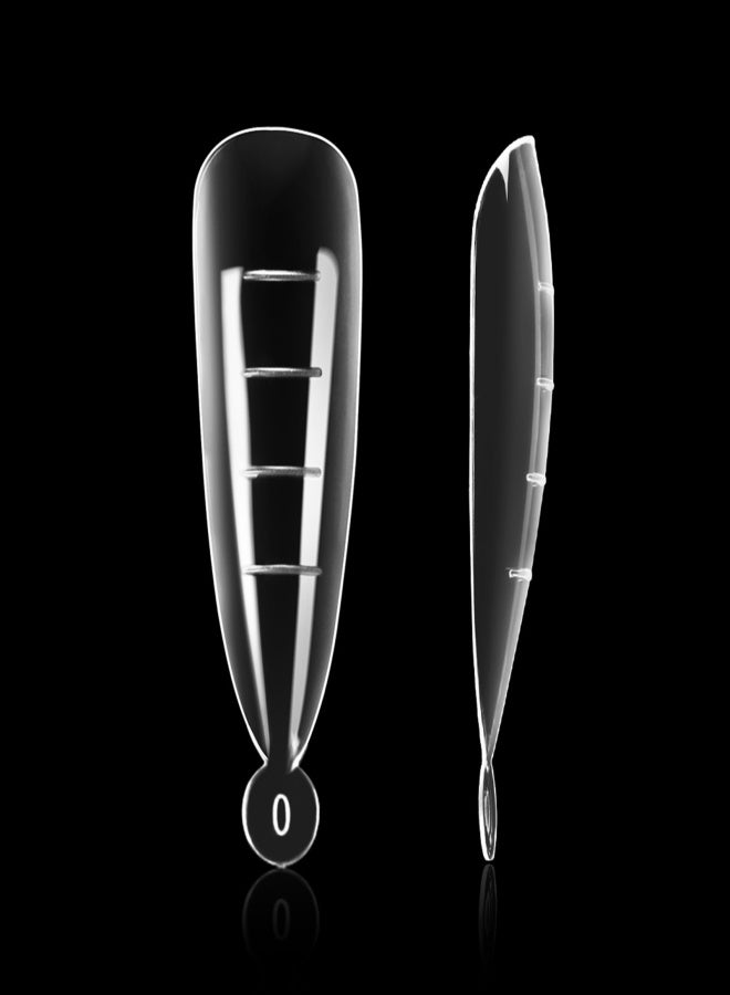 DOUBORQ 120Pcs Nail Tips with Scale Crystal False Nails for Nail Extension Home Salon Manicure Use - Image 2