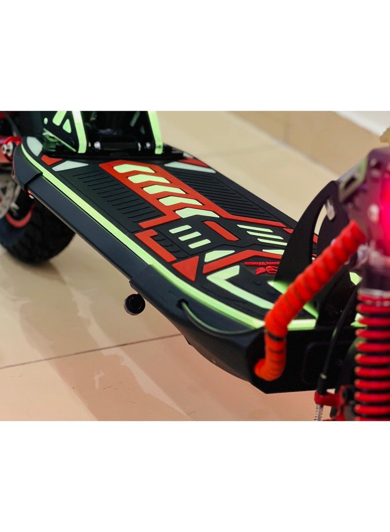 ROHAN WINGS E Scooter for Adults Rohan Wings S1(KT6A new version), Powerful Motor, 48V 13AH LT Battery, 35-40km Range, with RGB lights on skate board and Mud guards, Foldable, Display Meter, Bluetooth Speaker, Helmet, Safety Belt, Mobile Holder, Pump, Tool Kit - Image 5