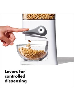OXO OXO Good Grips Countertop Cereal Dispenser, Clear/White  - Image 2