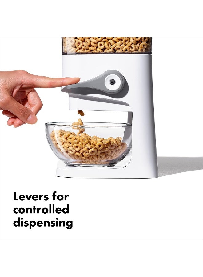 OXO OXO Good Grips Countertop Cereal Dispenser, Clear/White  - Image 2
