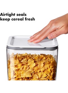OXO OXO Good Grips Countertop Cereal Dispenser, Clear/White  - Image 4