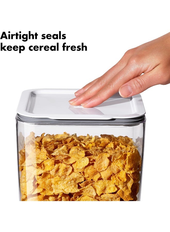 OXO OXO Good Grips Countertop Cereal Dispenser, Clear/White  - Image 4