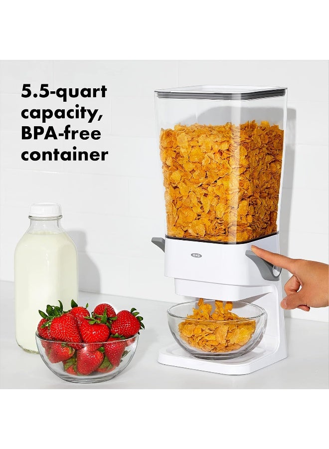OXO OXO Good Grips Countertop Cereal Dispenser, Clear/White  - Image 3