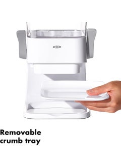 OXO OXO Good Grips Countertop Cereal Dispenser, Clear/White  - Image 5