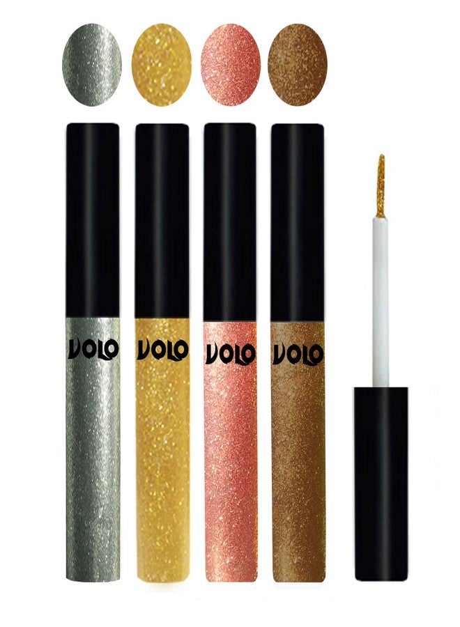 Volo WATERPROOF GLITTER EYE LINER(Entick Silver, Light Golden, Rose Gold, Copper) - Image 3