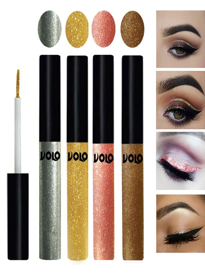 Volo WATERPROOF GLITTER EYE LINER(Entick Silver, Light Golden, Rose Gold, Copper) - Image 1