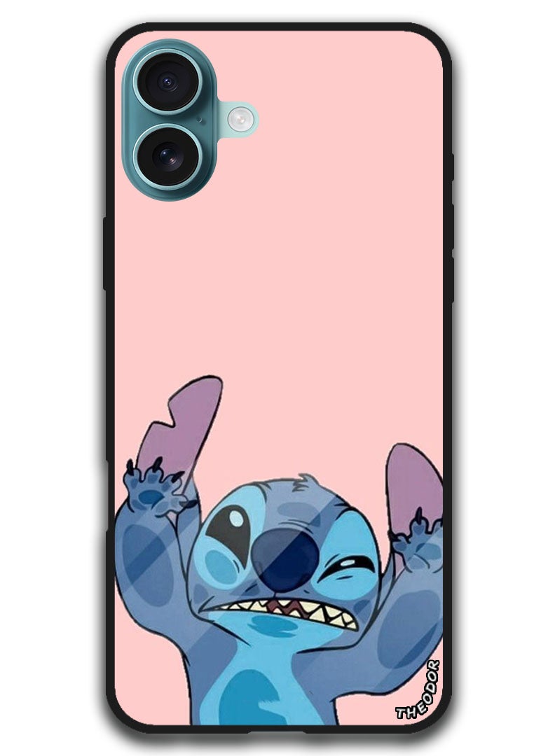 Theodor Protective Case Anti Scratch Shock Proof Bumper Cover For iPhone 16 (6.1)-inch Stitch - Image 1