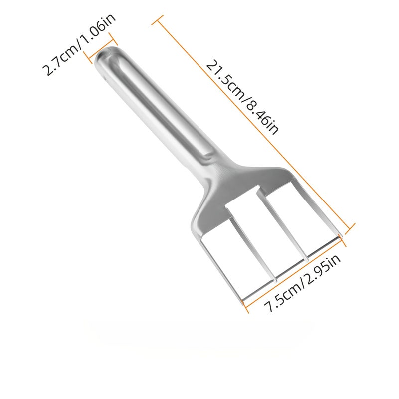 Silver Watermelon Slicer Heavy Duty 430 Stainless Steel Fruit Dipper - Image 4