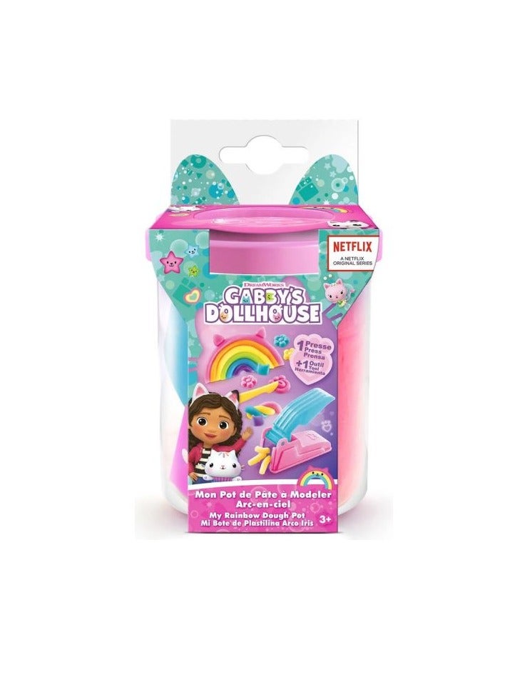 Canal Toys Gabby's Dollhouse Rainbow Plasticine My Pot Of Modelling Dough