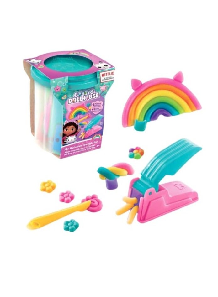 Canal Toys Gabby's Dollhouse Rainbow Plasticine My Pot Of Modelling Dough