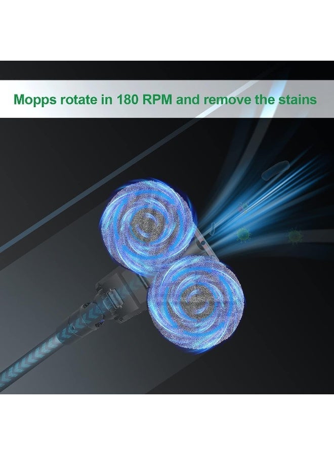 YOUWE7 رأس ممسحة YOUWE7 لمكنسة دايسون الكهربائية V15 V11 V10 V8 V7، ملحق ممسحة كهربائية مع خزان مياه قابل للفصل و12 وسادة ممسحة قابلة لإعادة الاستخدام - Image 3