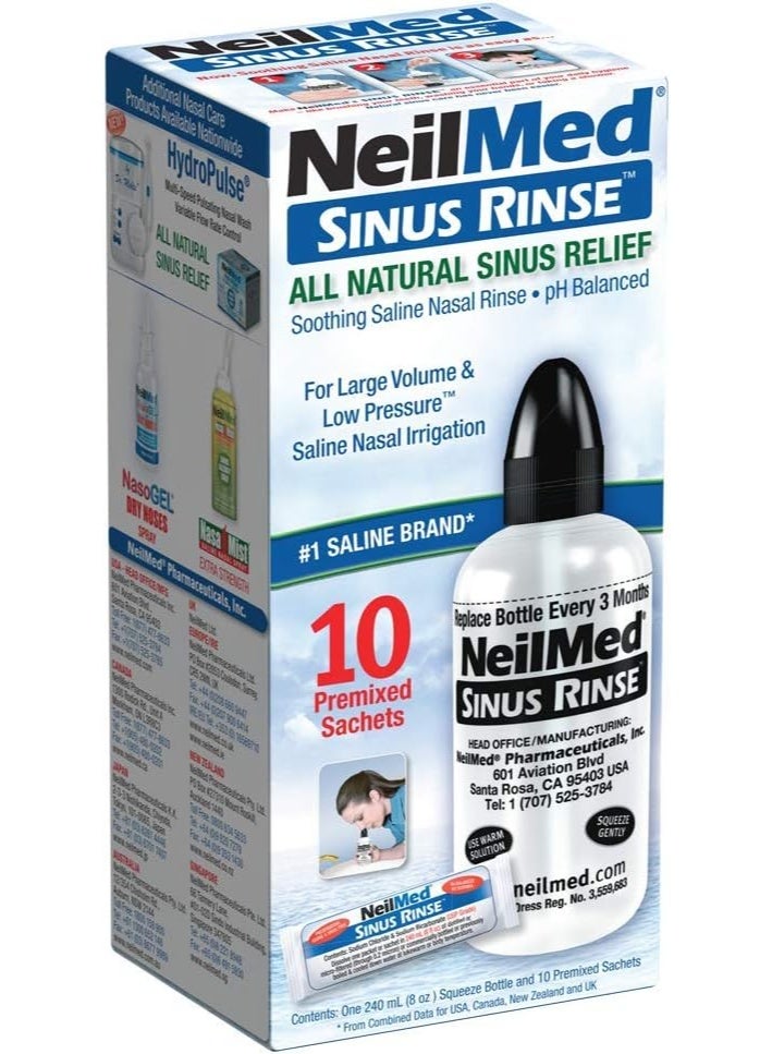 NeilMed Sinus Rinse Starter Kit(1 bottle+10 sachets) - Image 1