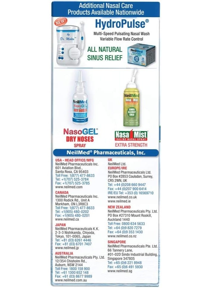 NeilMed Sinus Rinse Starter Kit(1 bottle+10 sachets) - Image 4