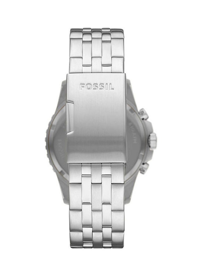 فوسيل ساعة يد كرونوغراف بسوار من الإستانلس ستيل طراز FS5837 - قياس 42 مم - لون فضي رجال - Image 2