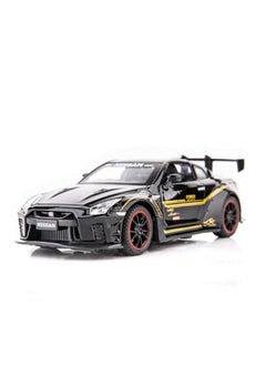 General 1/32 Nissan GTR R35 Supra Racing Model Toy Car Metal Pull Back Die Cast Car With Open 6 Doors & Sound Lights, Kids Gift Toys  - Image 1