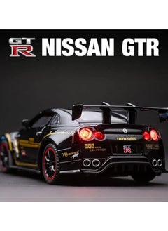 General 1/32 Nissan GTR R35 Supra Racing Model Toy Car Metal Pull Back Die Cast Car With Open 6 Doors & Sound Lights, Kids Gift Toys  - Image 5
