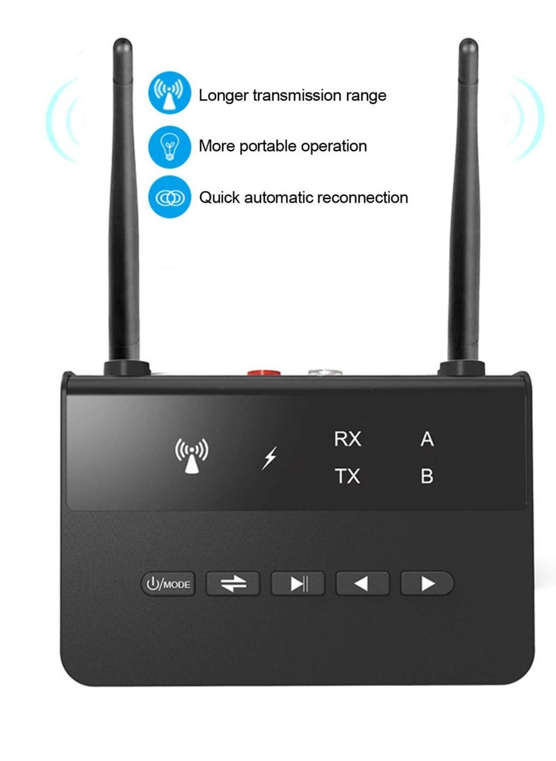 Excefore - Bluetooth Receiver, Bluetooth Transmitter Receiver, CSR 2 In 1 Wireless Bluetooth 5.0 Transmitter, Low Latency Audio Adapter, with Long Battery Life - Image 1
