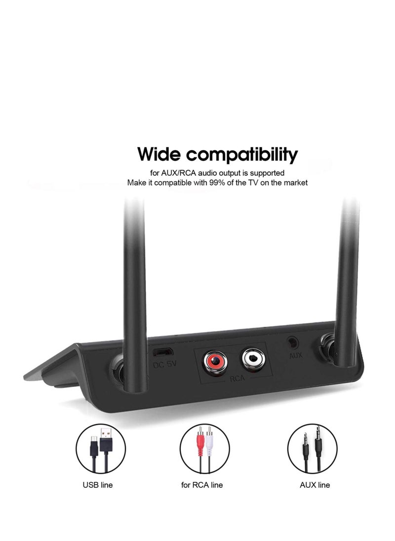 Excefore - Bluetooth Receiver, Bluetooth Transmitter Receiver, CSR 2 In 1 Wireless Bluetooth 5.0 Transmitter, Low Latency Audio Adapter, with Long Battery Life - Image 1