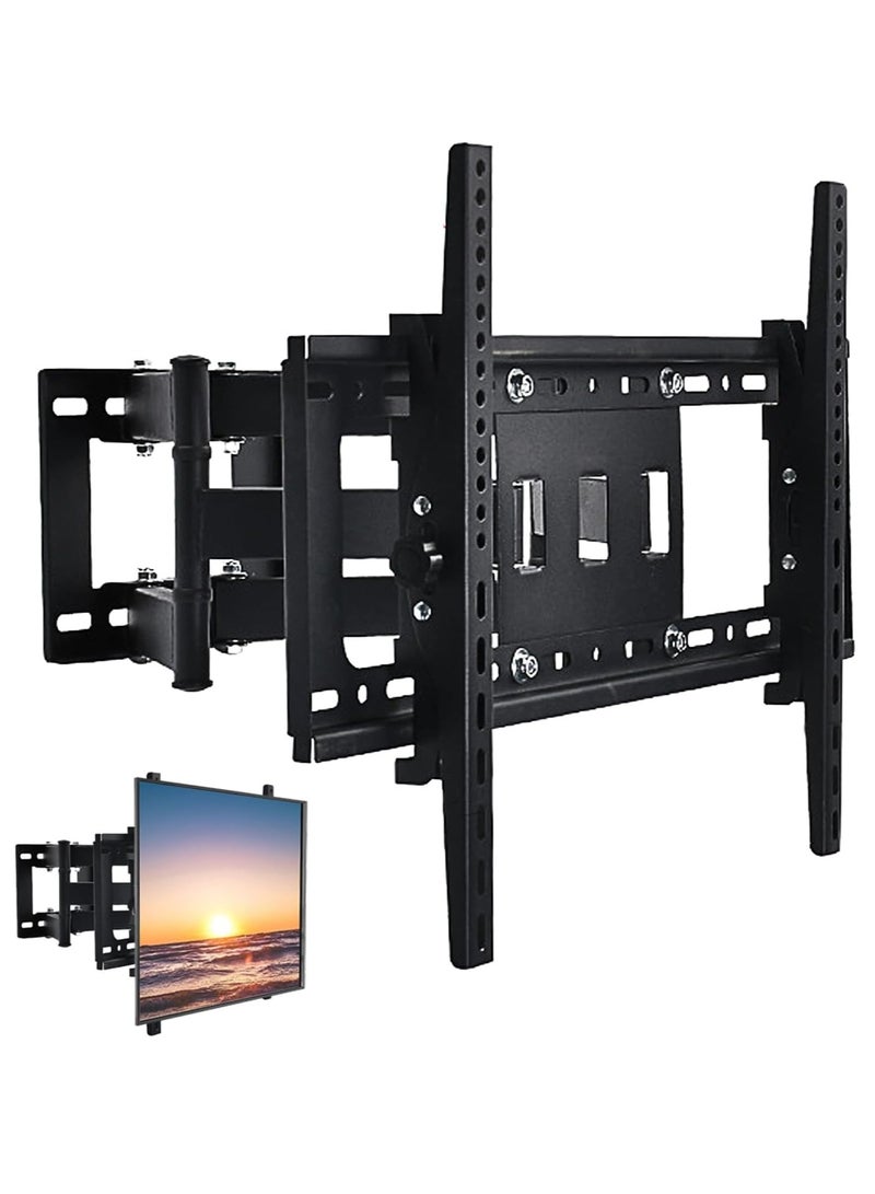 Yoawllty Full Motion TV Wall Mount with Swivel and Tilt – Dual Arm Bracket for 32–85 Inch TVs – Supports Up to 110 lbs – Fits 12/16 Inch Studs  - Image 1