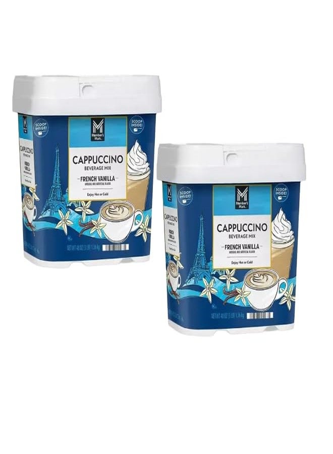 French Vanilla Cappuccino Mix, Gourmet Coffee Beverage, 48 Ounce (48 ounce (2 pack), French Vanilla) - Image 1