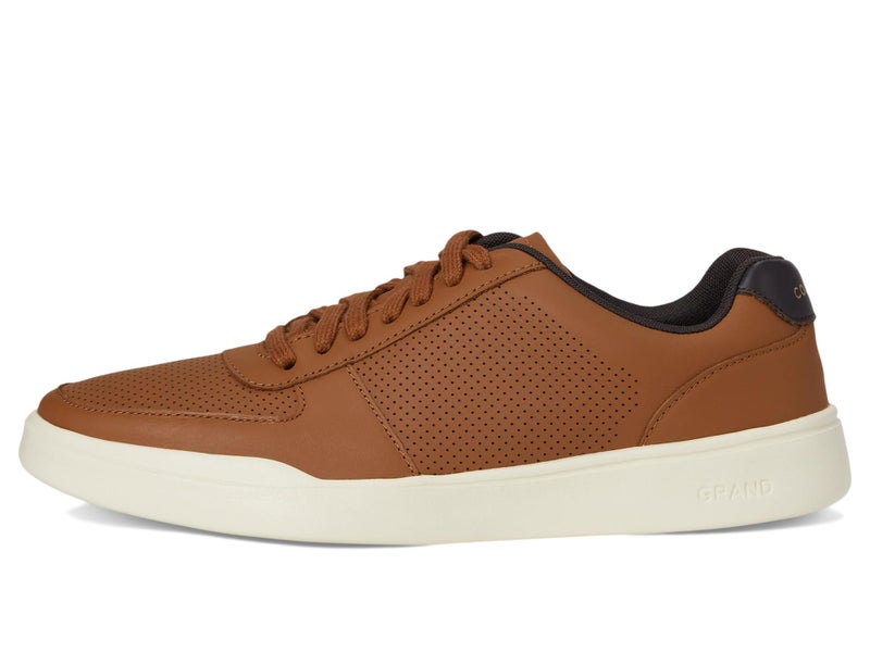 COLE HAAN حذاء كول هان للرجال غراند كروس كورت العصري المثقوب، جلد بني بريطاني/عاجي، 10.5-م أمريكي - Image 5