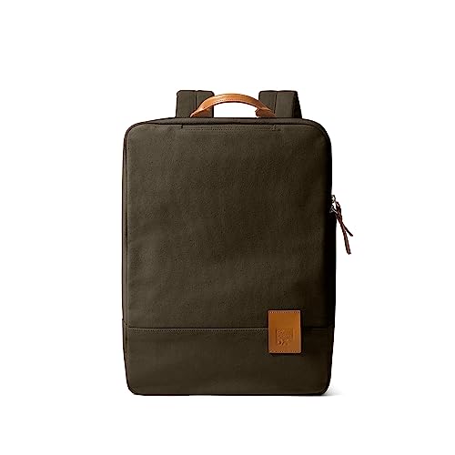 DailyObjects 9 to 9 Everyday Casual Laptop Backpack (16L) Fits Upto 15" Laptop | Unisex Shoulder Travel Bag | Durable Canvas Material | Zippered Compartment with Slip Pockets | Trolley Sleeve - Image 1