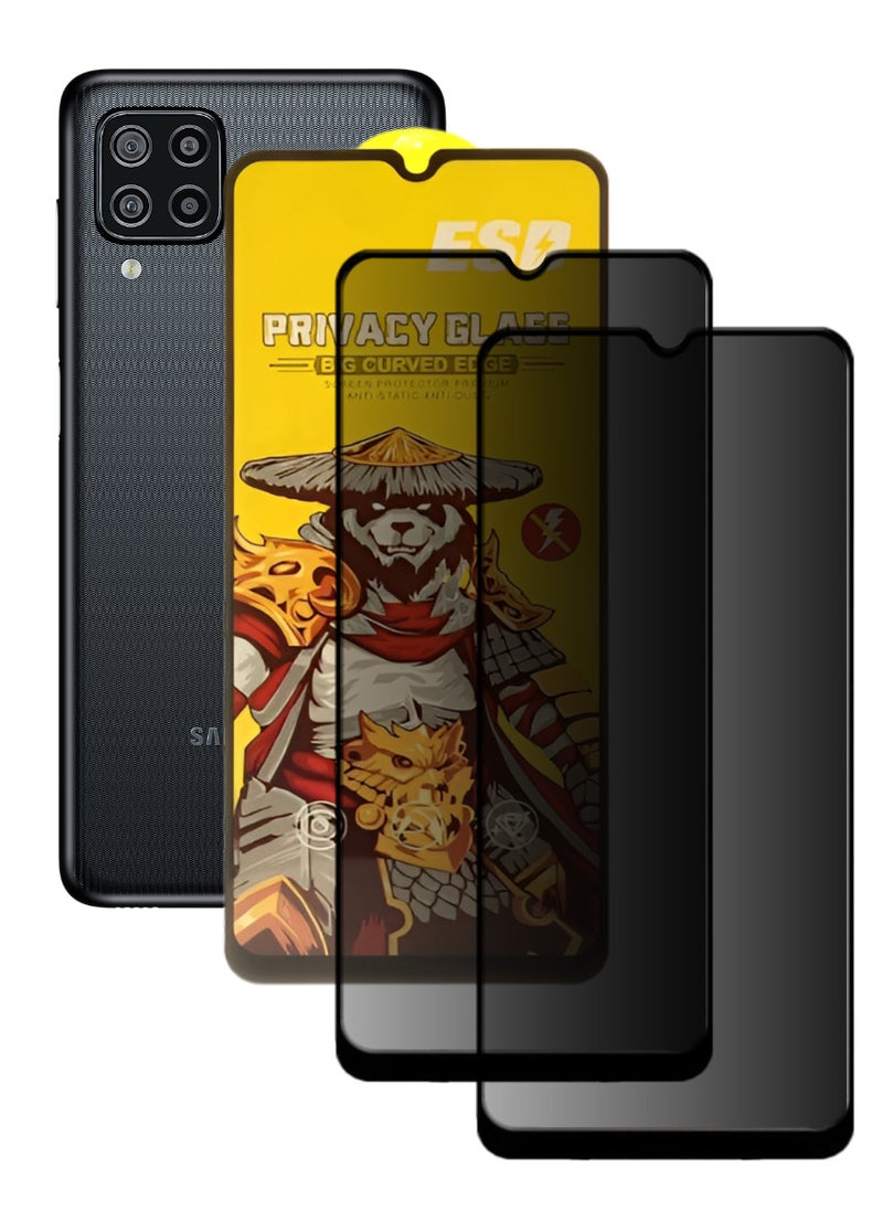 ESD 2 Pieces Tempered Dustproof Privacy Glass Screen Protector Compatible For Samsung Galaxy F22 - Image 1