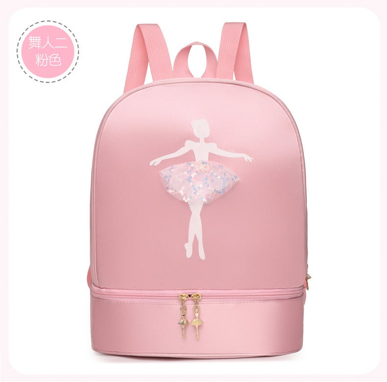 Dance Bag New Children'S Backpack Latin Ballet Bag Girls Princess Dance Bag Independent Shoe Bin