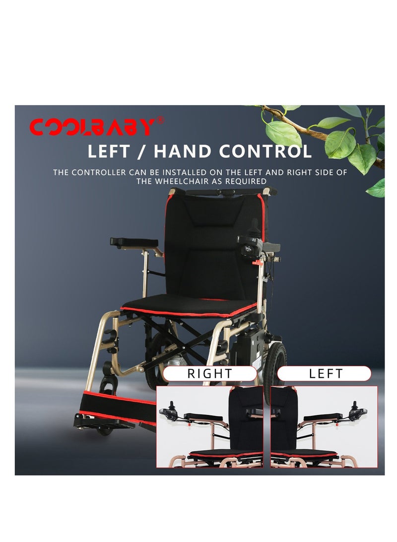 Cool Baby Golden Electric Chair For The Elderly Elderly Mobility Scooter Foldable Portable Electric Four-wheeled Mobility Scooter - Image 5