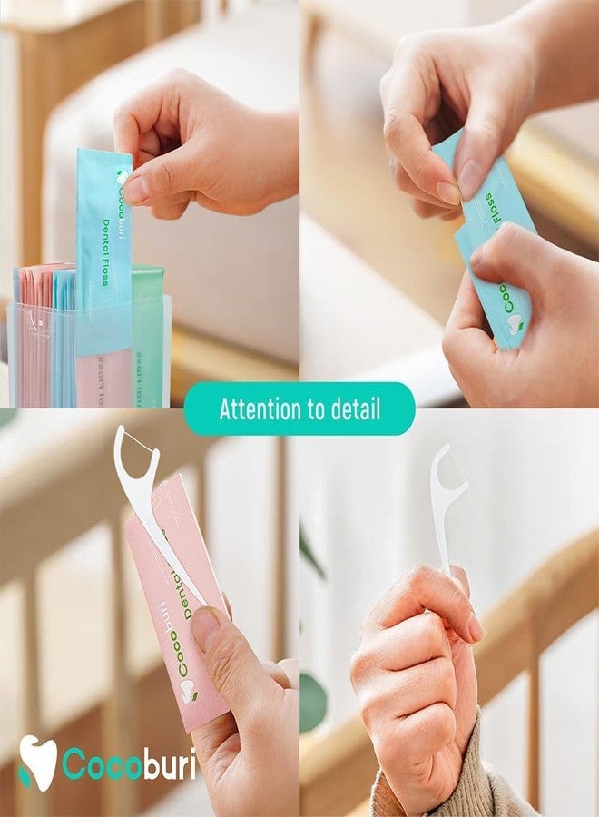 COCOBURI Dental Floss Adult Floss Picks Single Individually Packaged Ultra-Fine Adult Floss no Breakage Portable Individual Packaging 100 Count (Pack of 2 - Image 5