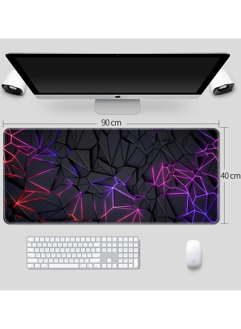 Sumkyle Large Mouse Pad 900x400mm Non-Slip Rubber Base Gaming Mousepad Office Desk - Image 3