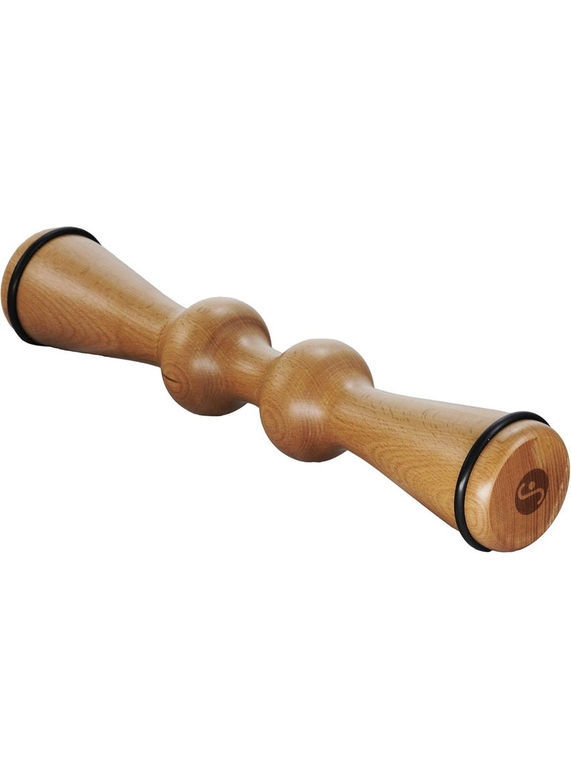 Body Back Wood Back Roller, Spine Stretcher & Aligner, Ma Roller, Back Cracker for Back Pain Relief and Muscle Recovery, Manual Back Massager, Wood Therapy Massage Tool (15 inch) - Image 1