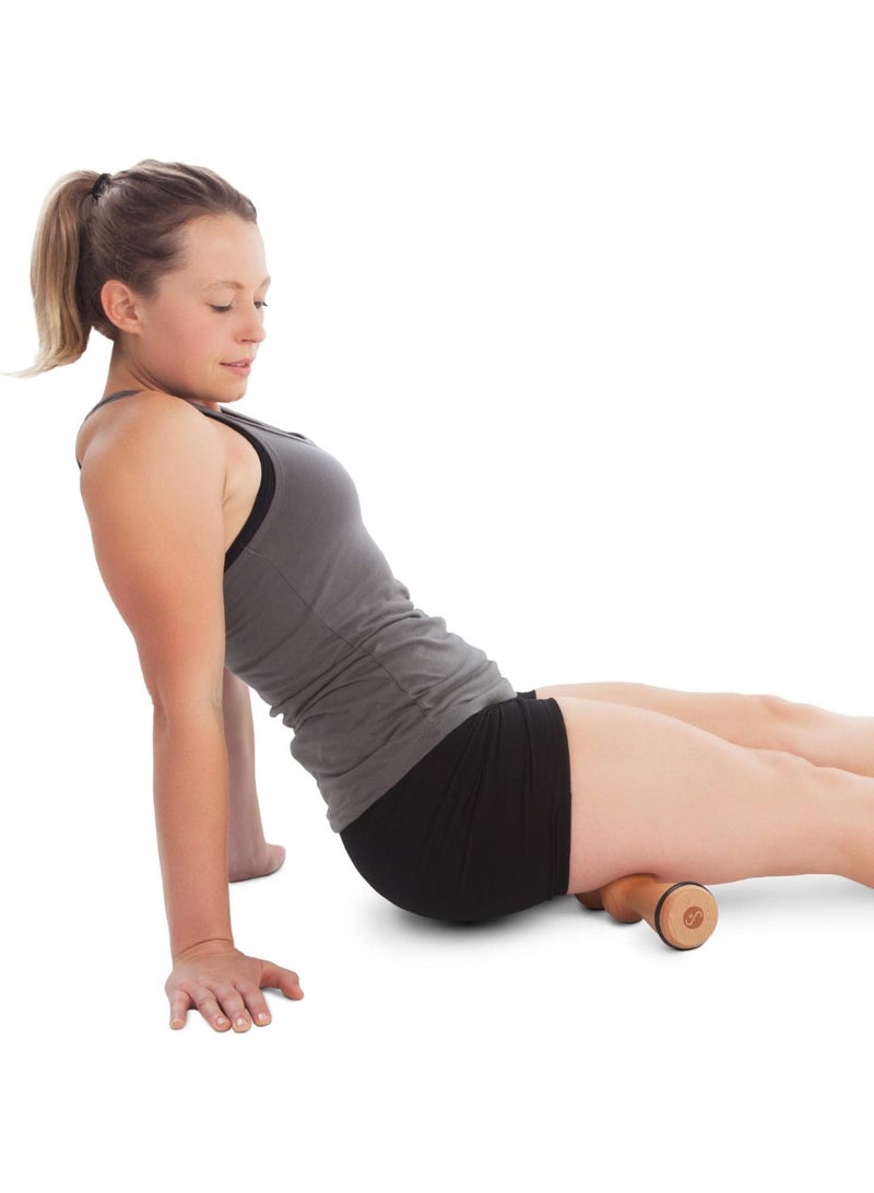 Body Back Wood Back Roller, Spine Stretcher & Aligner, Ma Roller, Back Cracker for Back Pain Relief and Muscle Recovery, Manual Back Massager, Wood Therapy Massage Tool (15 inch) - Image 3