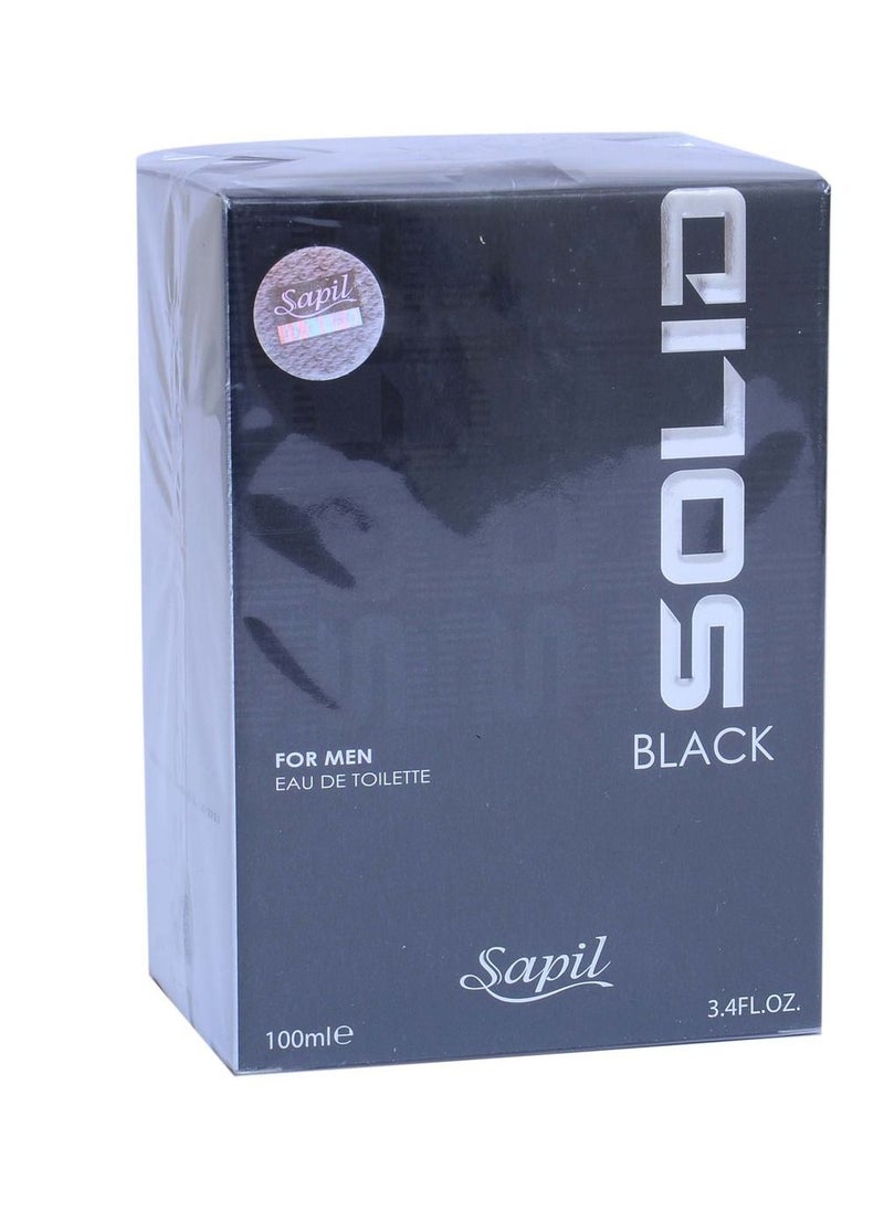 sapil Solid Black for Men Perfume, 100ml  - Image 4