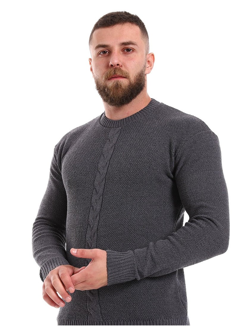 Caesar - Wool Mens Pullover With Multi Design - Image 1