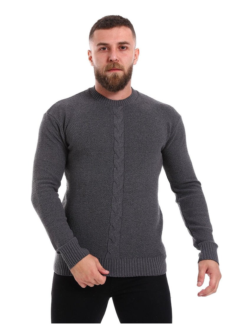 Caesar - Wool Mens Pullover With Multi Design - Image 1