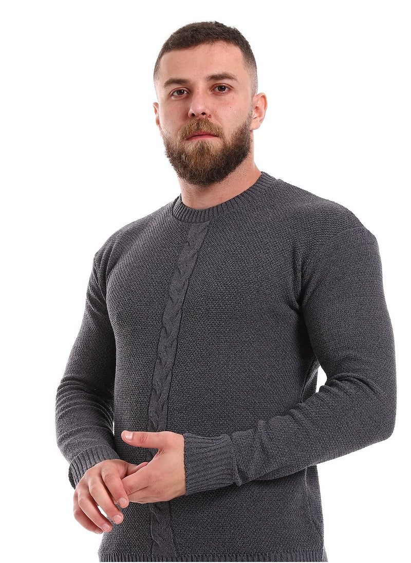 Caesar - Wool Mens Pullover With Multi Design - Image 1