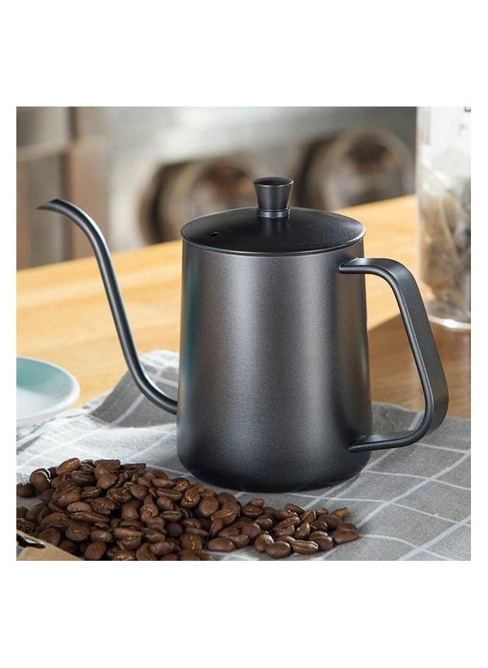 Qahwa Hand Drip Gooseneck Tea Pot Black 600ml  - Image 1