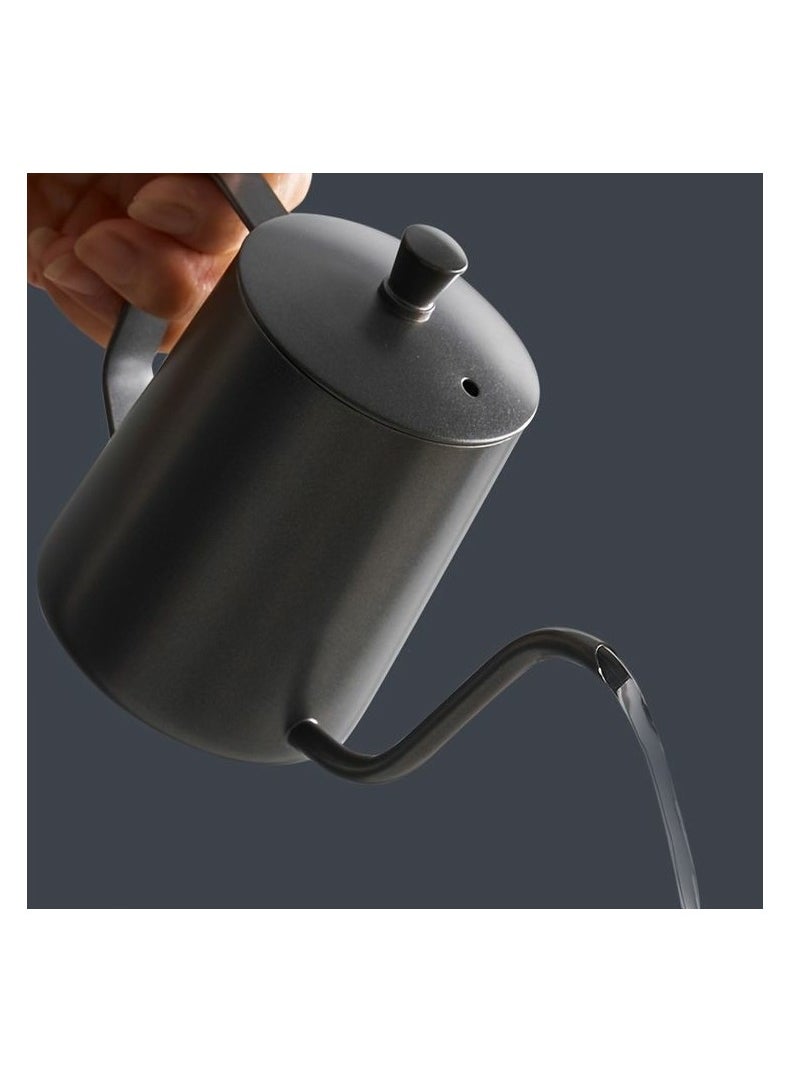 Qahwa Hand Drip Gooseneck Tea Pot Black 600ml  - Image 4