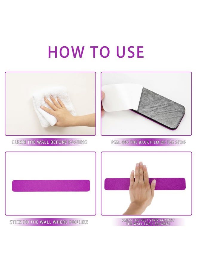Henandou Bulletin Board Cork Board Cork Boards for Walls Cork Board for Office Pin Board Bulletin Boards for Walls (Purple) - Image 4