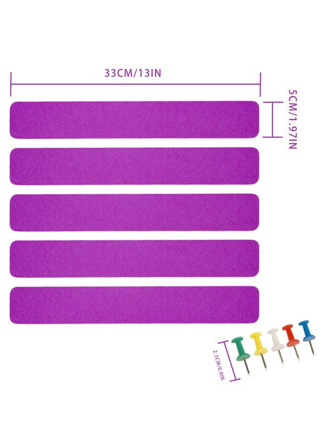 Henandou Bulletin Board Cork Board Cork Boards for Walls Cork Board for Office Pin Board Bulletin Boards for Walls (Purple) - Image 2