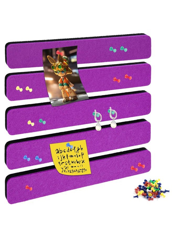 Henandou Bulletin Board Cork Board Cork Boards for Walls Cork Board for Office Pin Board Bulletin Boards for Walls (Purple) - Image 1