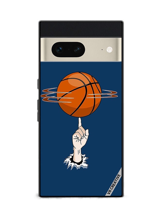 VR CREATIVE Protective Case Cover For Google Pixel 7 Basket Ball In Hand Design Multicolour - Image 1