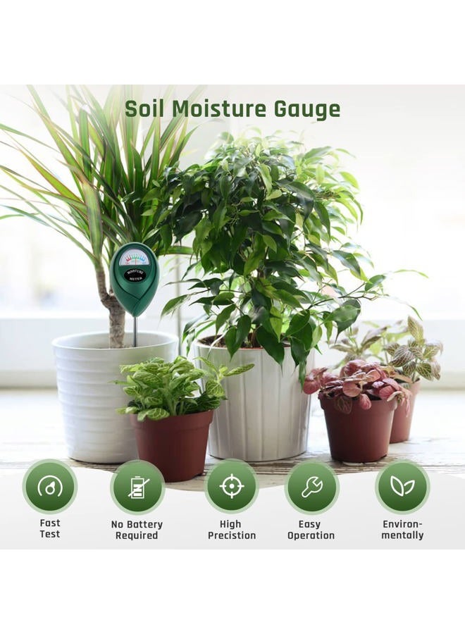 Thlevel Plant Moisture Meter, Plant Water Meter, Soil Moisture Meter for House Plants for Garden, Lawn, Farm, Indoor & Outdoor Use, No Batteries Required (2 Packs Green) - Image 3