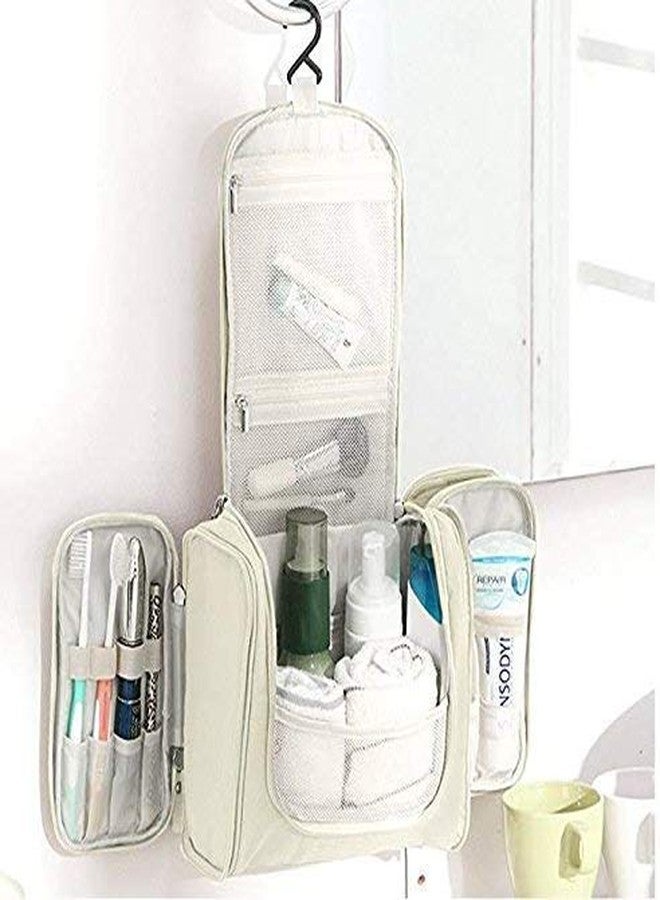 Gnanex Travel Two Side Pocket Toiletry Bag Extra Large Makeup Cosmetic Bag Travel Kit Pack with Hook (Multicolor) - Image 5
